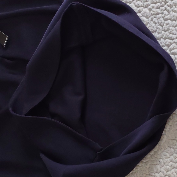 NWT Misook XL Blue Pleated Stretch Waist Tulip Petal Skirt - Picture 14 of 15